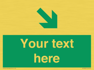 Custom Safe condition: Green Down right arrow